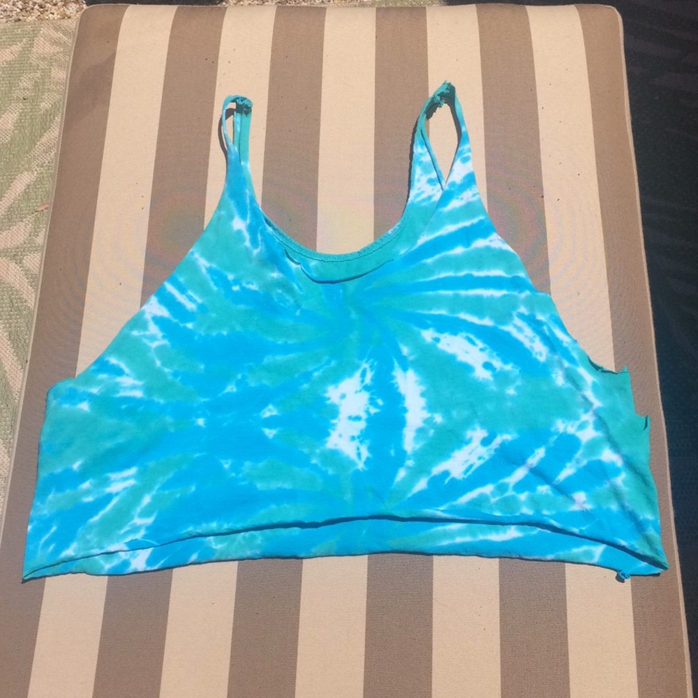 Die dye crop tank top